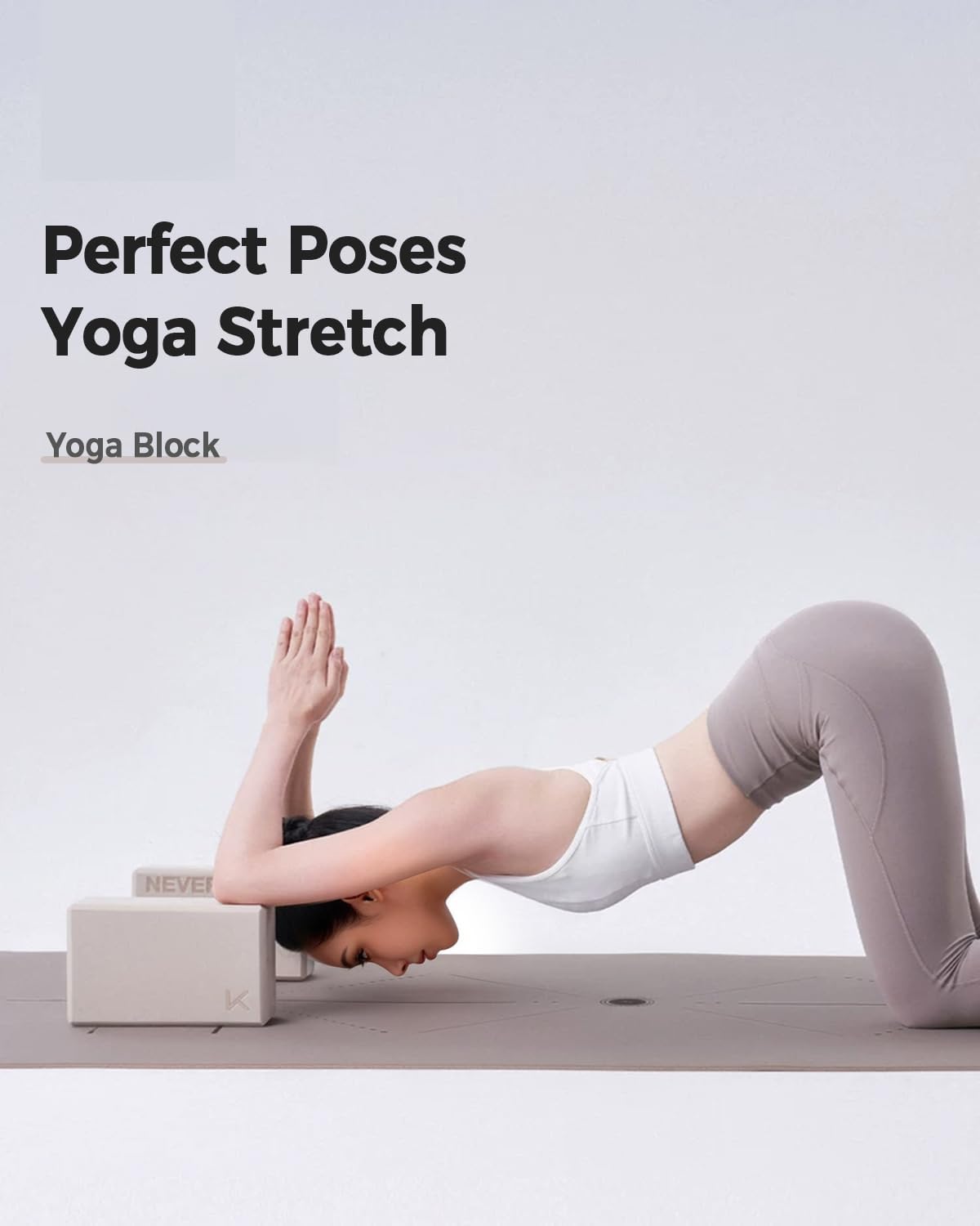 Yoga Block, High-Density EVA Foam 2 Pack Yoga Block with Non-Slip Textured Surface, Supportive, Lightweight - Ideal for Yoga