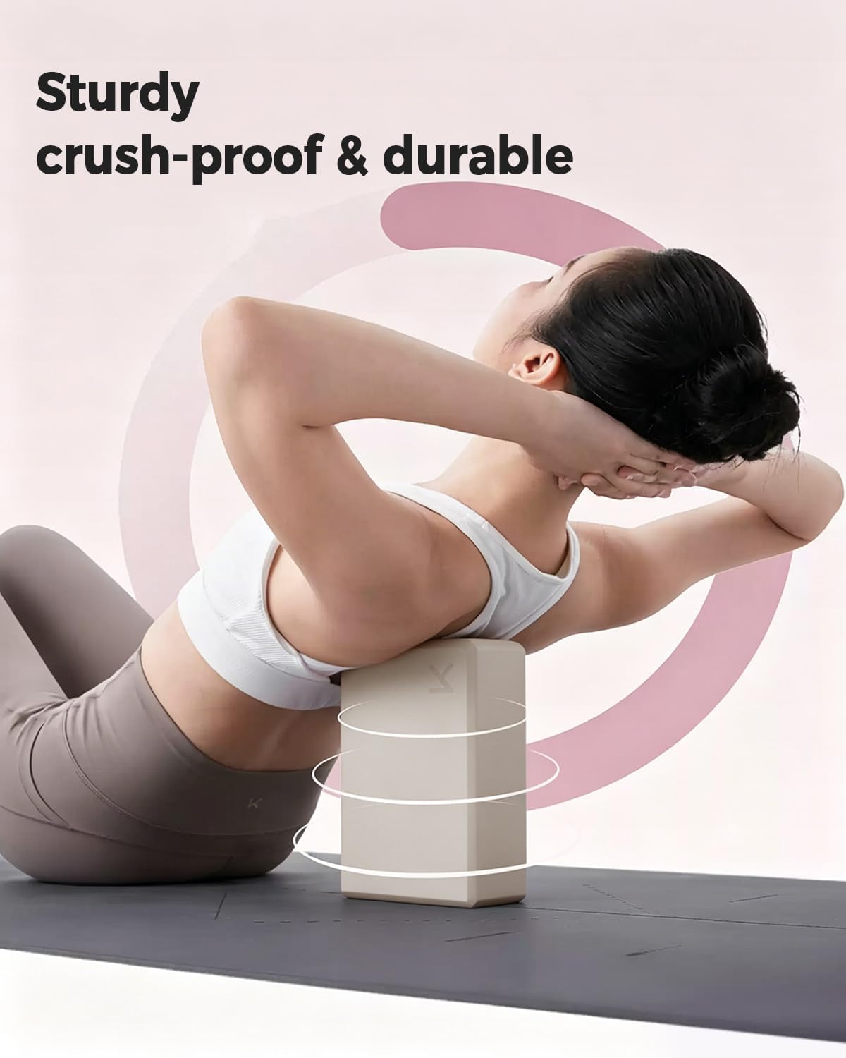 Yoga Block, High-Density EVA Foam 2 Pack Yoga Block with Non-Slip Textured Surface, Supportive, Lightweight - Ideal for Yoga