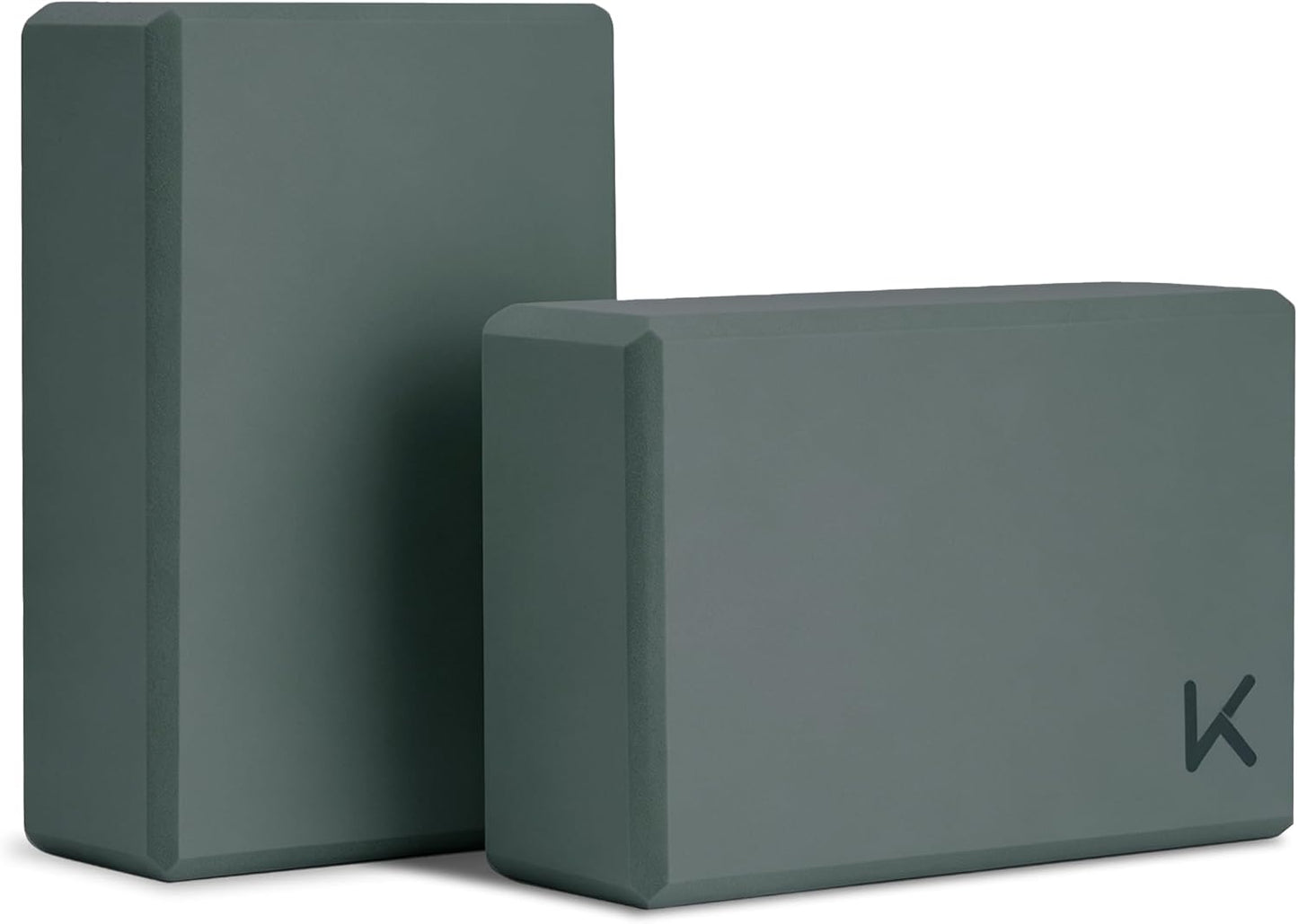 Yoga Block, High-Density EVA Foam 2 Pack Yoga Block with Non-Slip Textured Surface, Supportive, Lightweight - Ideal for Yoga