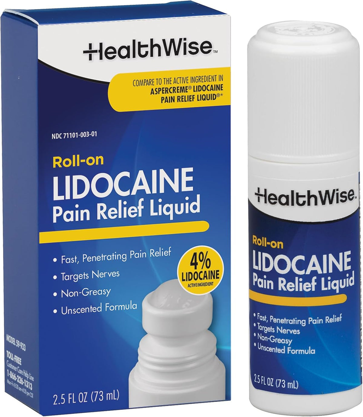 4% Lidocaine Roll-On, 2.5 oz