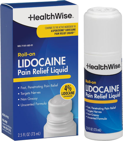 4% Lidocaine Roll-On, 2.5 oz