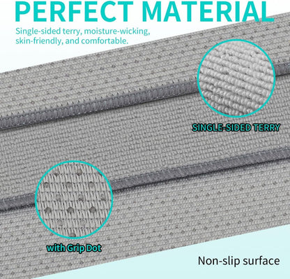 2 Pack Yoga Mat Towels with Grip Dot,Anti-Slip Hot Yoga Towel,Absorbent Microfiber Sweat Mat Cover Towel,Bikram Pilates Fitness