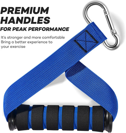 Heavy Resistance Bands for Working Out, Resistance Bands with Handles Weight Exercise Bands for Men Women, Workout Bands with Door Anchor and Ankle Straps Strength Training Equipment