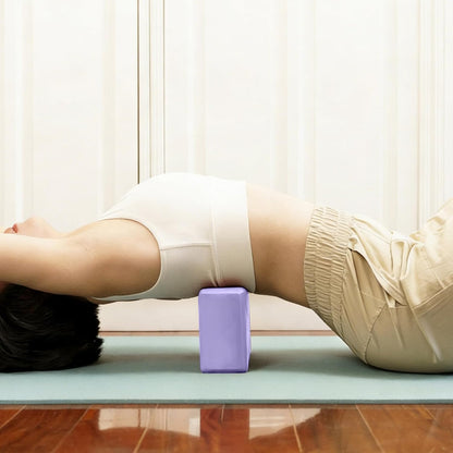Yoga Blocks 2 Pcs, 9"x6"x3" Yoga Brick Foam Blocks EVA Foam Block Yoga Props Accessories for Yoga Pilates Stretching and Meditation