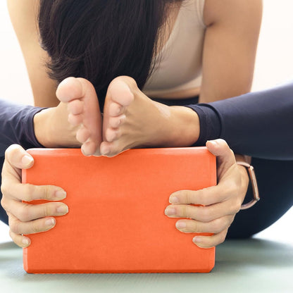 Yoga Blocks 2 Pcs, 9"x6"x3" Yoga Brick Foam Blocks EVA Foam Block Yoga Props Accessories for Yoga Pilates Stretching and Meditation
