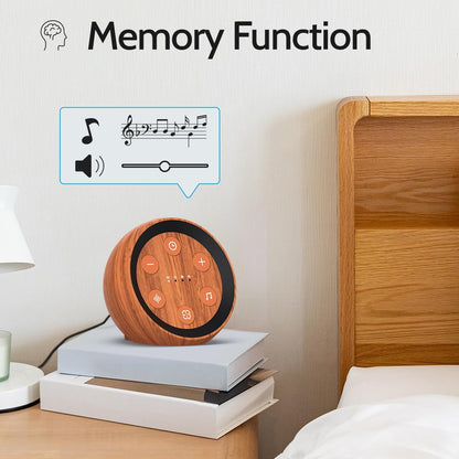 Portable Sound Machine White Noise Machine for Baby Kids Adults Sleeping with 32 Soothing Sounds 32 Volume Levels Brown Noise Machine with 4 Timer Memory Funtion for Travel Office Privacy