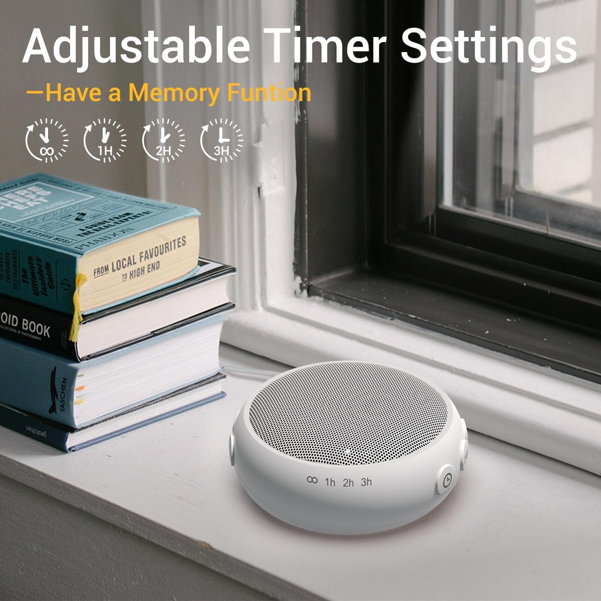 Portable Sound Machine White Noise Machine for Baby Kids Adults Sleeping with 32 Soothing Sounds 32 Volume Levels Brown Noise Machine with 4 Timer Memory Funtion for Travel Office Privacy