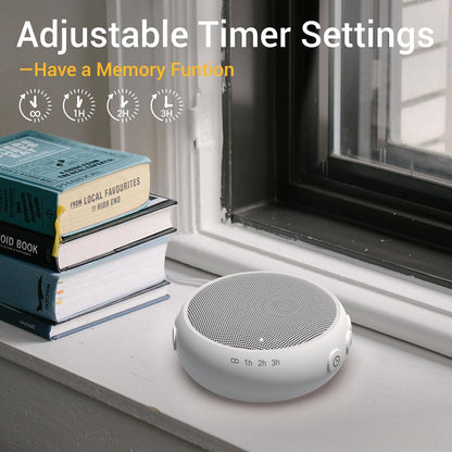 Portable Sound Machine White Noise Machine for Baby Kids Adults Sleeping with 32 Soothing Sounds 32 Volume Levels Brown Noise Machine with 4 Timer Memory Funtion for Travel Office Privacy