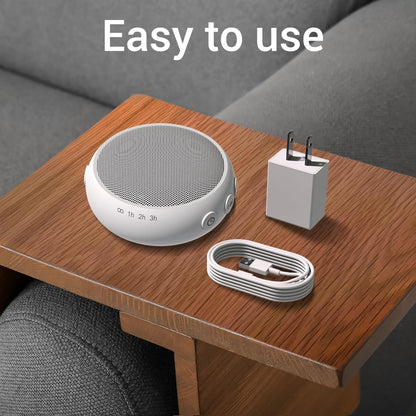 Portable Sound Machine White Noise Machine for Baby Kids Adults Sleeping with 32 Soothing Sounds 32 Volume Levels Brown Noise Machine with 4 Timer Memory Funtion for Travel Office Privacy