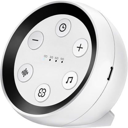 Portable Sound Machine White Noise Machine for Baby Kids Adults Sleeping with 32 Soothing Sounds 32 Volume Levels Brown Noise Machine with 4 Timer Memory Funtion for Travel Office Privacy