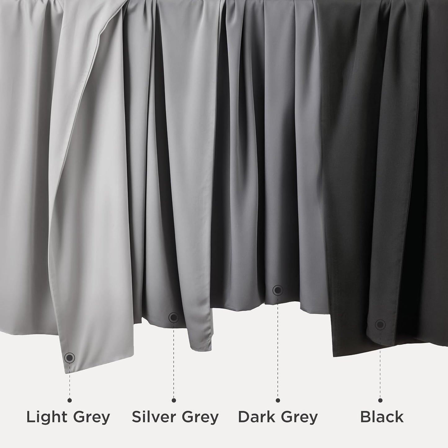 White Pillow Cases Queen Set of 2, 100% Rayon Derived from Bamboo