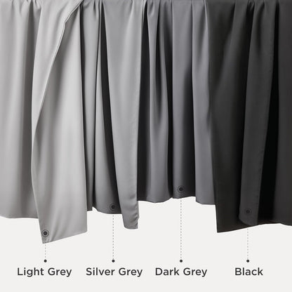 White Pillow Cases Queen Set of 2, 100% Rayon Derived from Bamboo