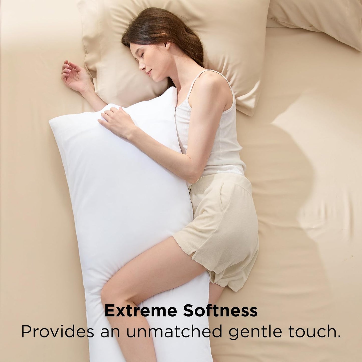 White Pillow Cases Queen Set of 2, 100% Rayon Derived from Bamboo