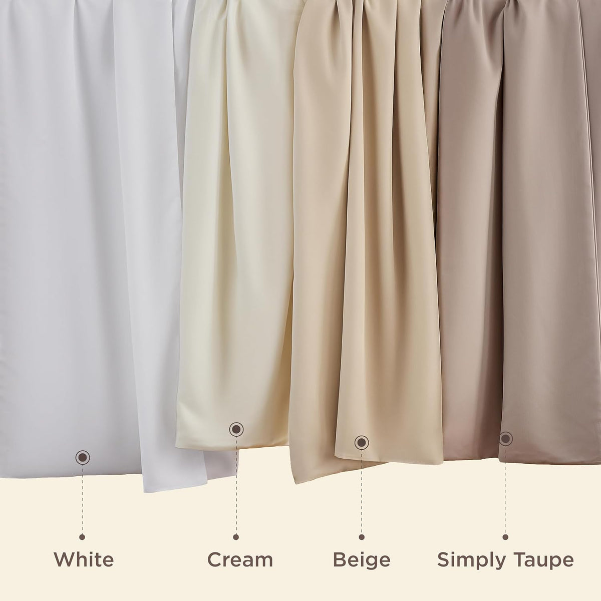 White Pillow Cases Queen Set of 2, 100% Rayon Derived from Bamboo