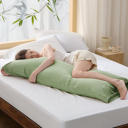 White Pillow Cases Queen Set of 2, 100% Rayon Derived from Bamboo