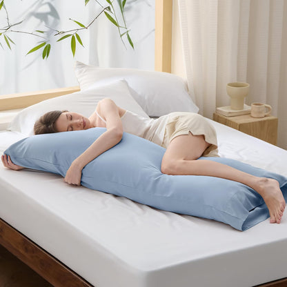 White Pillow Cases Queen Set of 2, 100% Rayon Derived from Bamboo