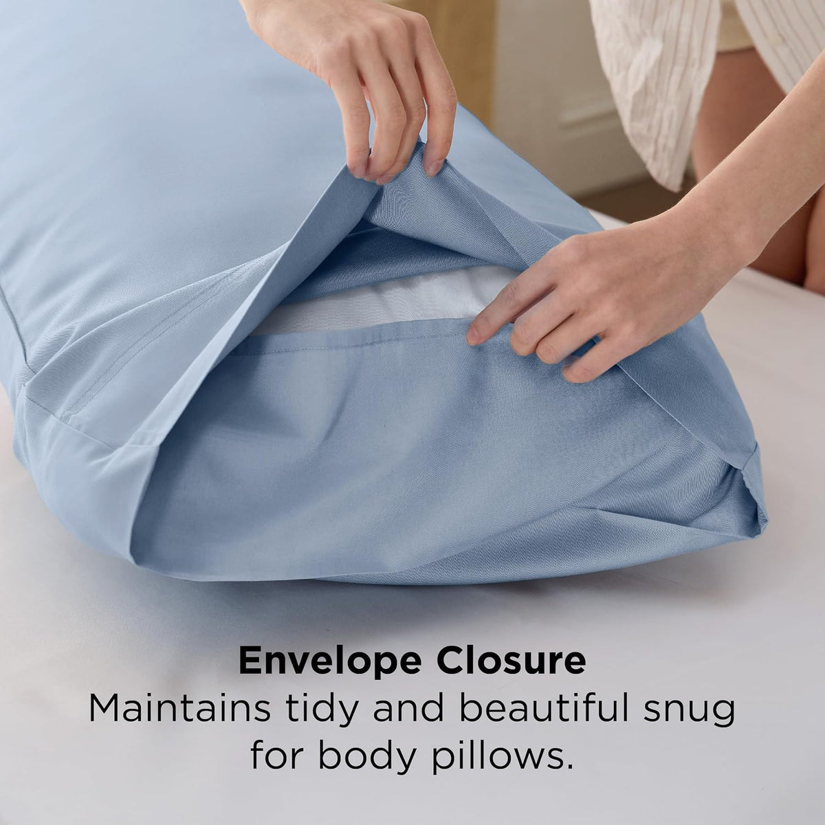 White Pillow Cases Queen Set of 2, 100% Rayon Derived from Bamboo