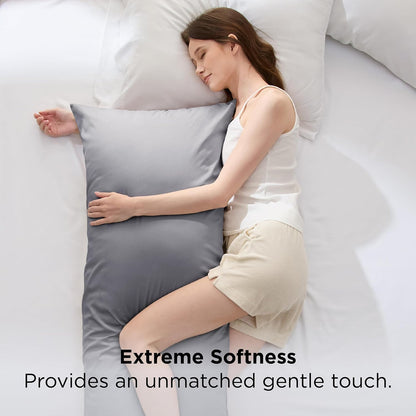 White Pillow Cases Queen Set of 2, 100% Rayon Derived from Bamboo