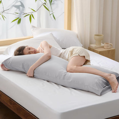 White Pillow Cases Queen Set of 2, 100% Rayon Derived from Bamboo