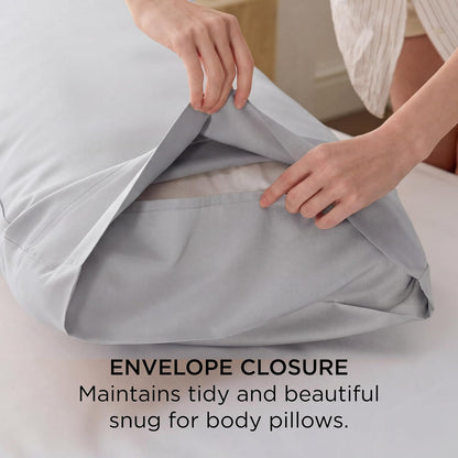 White Pillow Cases Queen Set of 2, 100% Rayon Derived from Bamboo