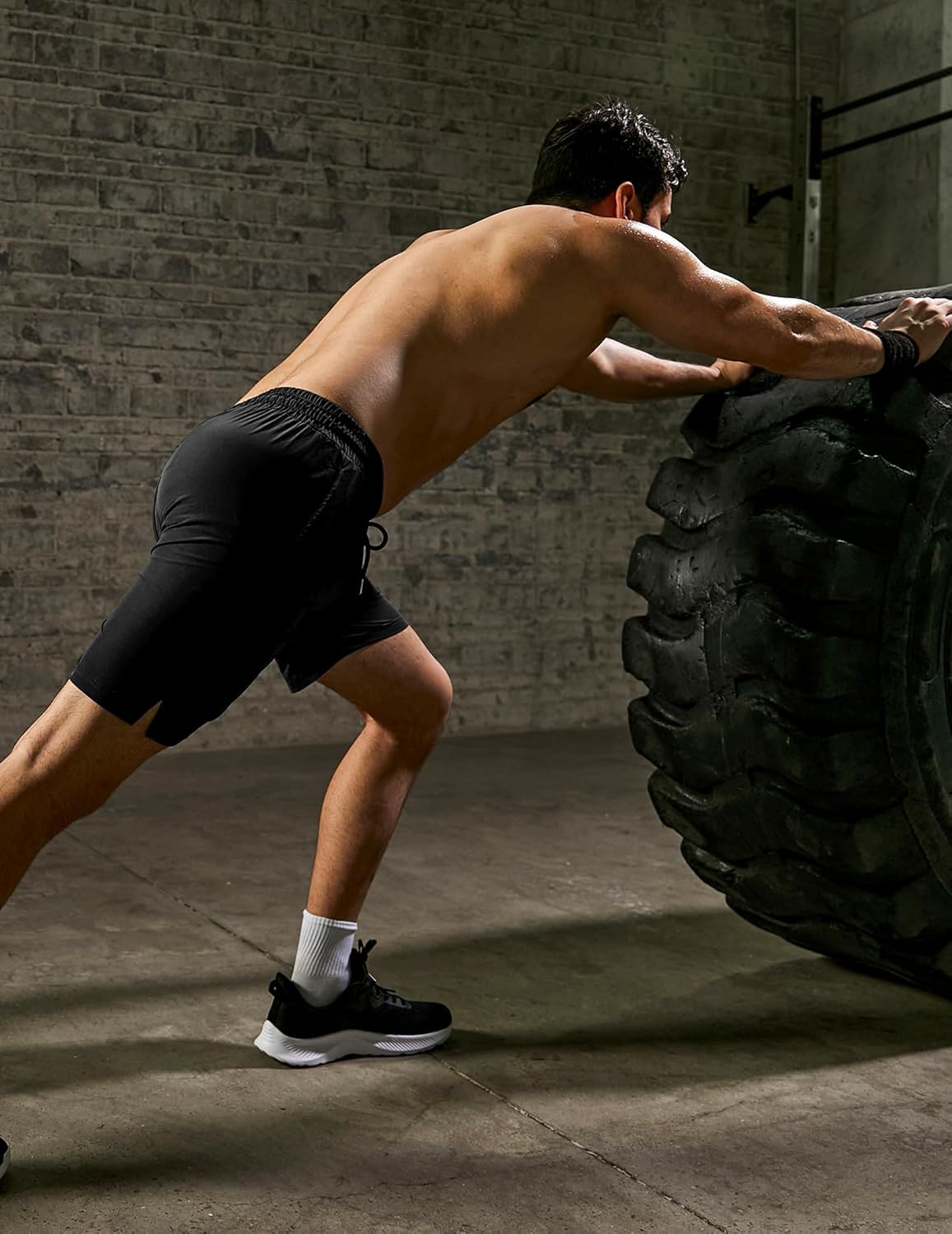 Mens Athletic Shorts 7 Inch Quick Dry Stretch Lightweight Gym Workout Shorts with Pockets