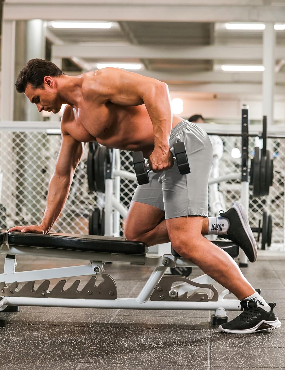 Mens Athletic Shorts 7 Inch Quick Dry Stretch Lightweight Gym Workout Shorts with Pockets