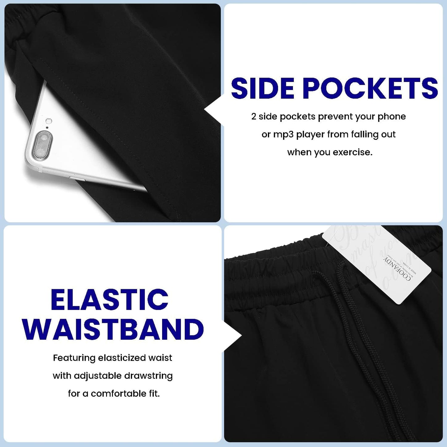 Mens Athletic Shorts 7 Inch Quick Dry Stretch Lightweight Gym Workout Shorts with Pockets