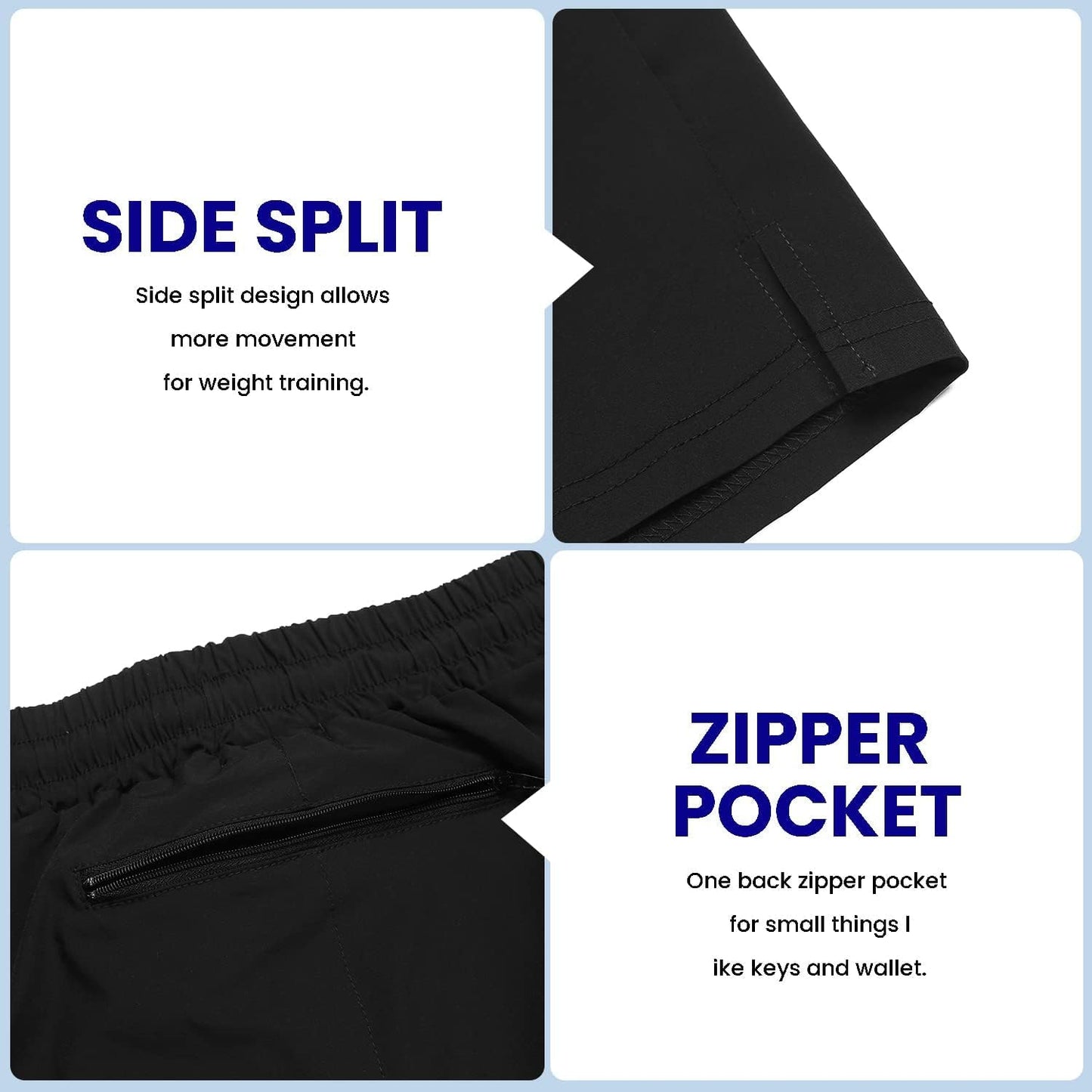 Mens Athletic Shorts 7 Inch Quick Dry Stretch Lightweight Gym Workout Shorts with Pockets