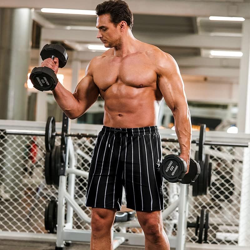 Mens Athletic Shorts 7 Inch Quick Dry Stretch Lightweight Gym Workout Shorts with Pockets