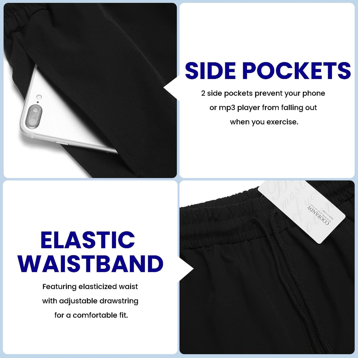 Mens Athletic Shorts 7 Inch Quick Dry Stretch Lightweight Gym Workout Shorts with Pockets