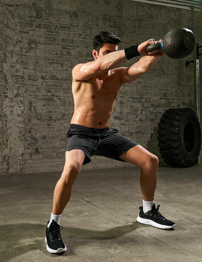 Mens Athletic Shorts 7 Inch Quick Dry Stretch Lightweight Gym Workout Shorts with Pockets