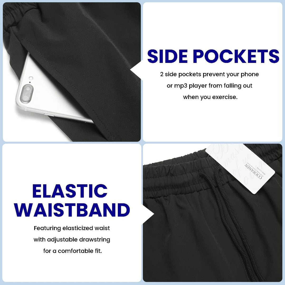 Mens Athletic Shorts 7 Inch Quick Dry Stretch Lightweight Gym Workout Shorts with Pockets