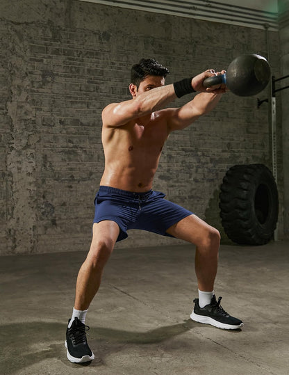 Mens Athletic Shorts 7 Inch Quick Dry Stretch Lightweight Gym Workout Shorts with Pockets