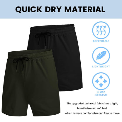 Mens Athletic Shorts 7 Inch Quick Dry Stretch Lightweight Gym Workout Shorts with Pockets