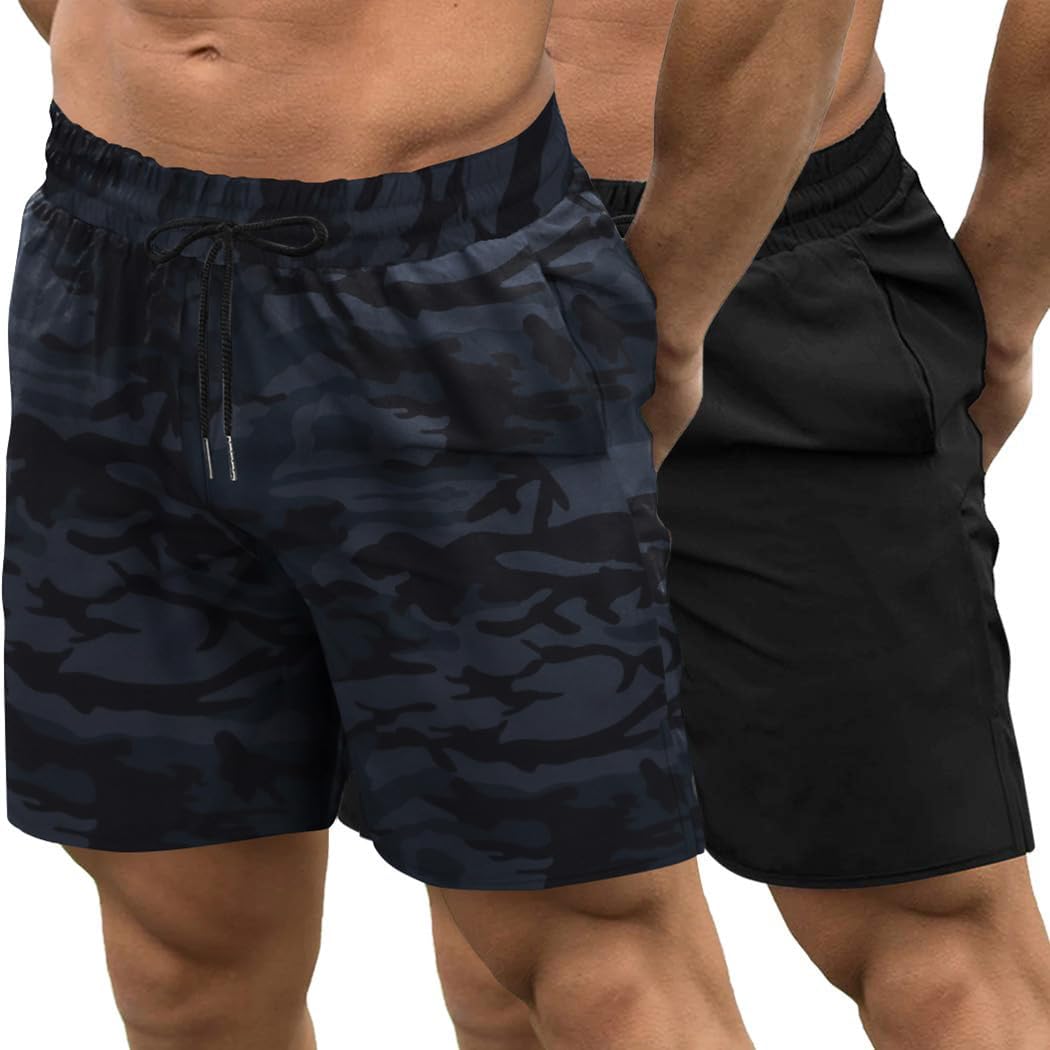 Mens Athletic Shorts 7 Inch Quick Dry Stretch Lightweight Gym Workout Shorts with Pockets