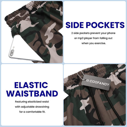 Mens Athletic Shorts 7 Inch Quick Dry Stretch Lightweight Gym Workout Shorts with Pockets