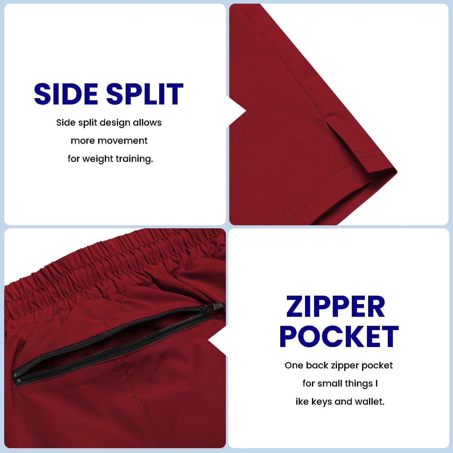 Mens Athletic Shorts 7 Inch Quick Dry Stretch Lightweight Gym Workout Shorts with Pockets