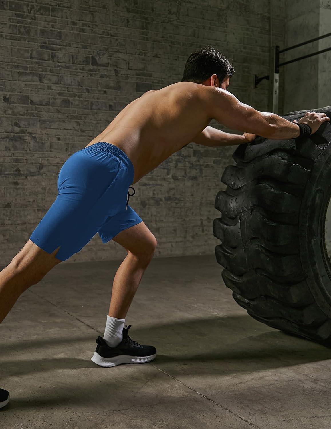 Mens Athletic Shorts 7 Inch Quick Dry Stretch Lightweight Gym Workout Shorts with Pockets