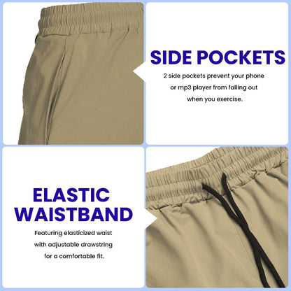 Mens Athletic Shorts 7 Inch Quick Dry Stretch Lightweight Gym Workout Shorts with Pockets