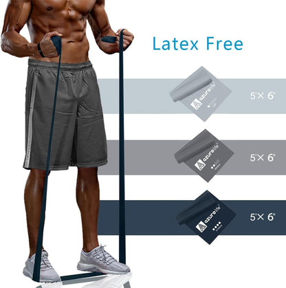 Resistance Bands,Professional Long Non-Latex Elastic Stretch Bands,Exercise Bands for Physical Therapy, Yoga, Pilates, Rehab, at-Home or The Gym Workouts, Strength Training