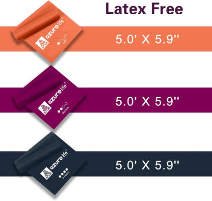 Resistance Bands,Professional Long Non-Latex Elastic Stretch Bands,Exercise Bands for Physical Therapy, Yoga, Pilates, Rehab, at-Home or The Gym Workouts, Strength Training