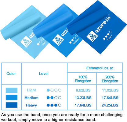 Resistance Bands,Professional Long Non-Latex Elastic Stretch Bands,Exercise Bands for Physical Therapy, Yoga, Pilates, Rehab, at-Home or The Gym Workouts, Strength Training