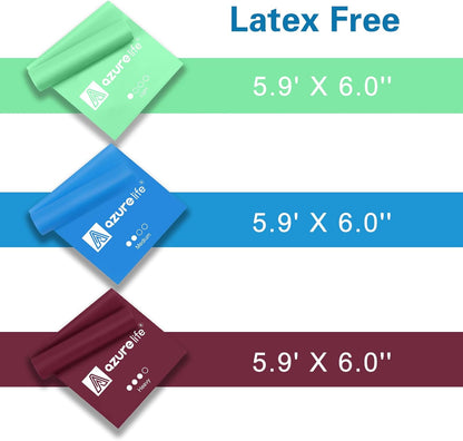 Resistance Bands,Professional Long Non-Latex Elastic Stretch Bands,Exercise Bands for Physical Therapy, Yoga, Pilates, Rehab, at-Home or The Gym Workouts, Strength Training