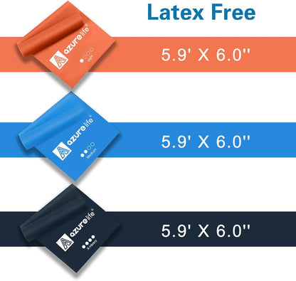 Resistance Bands,Professional Long Non-Latex Elastic Stretch Bands,Exercise Bands for Physical Therapy, Yoga, Pilates, Rehab, at-Home or The Gym Workouts, Strength Training