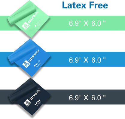 Resistance Bands,Professional Long Non-Latex Elastic Stretch Bands,Exercise Bands for Physical Therapy, Yoga, Pilates, Rehab, at-Home or The Gym Workouts, Strength Training