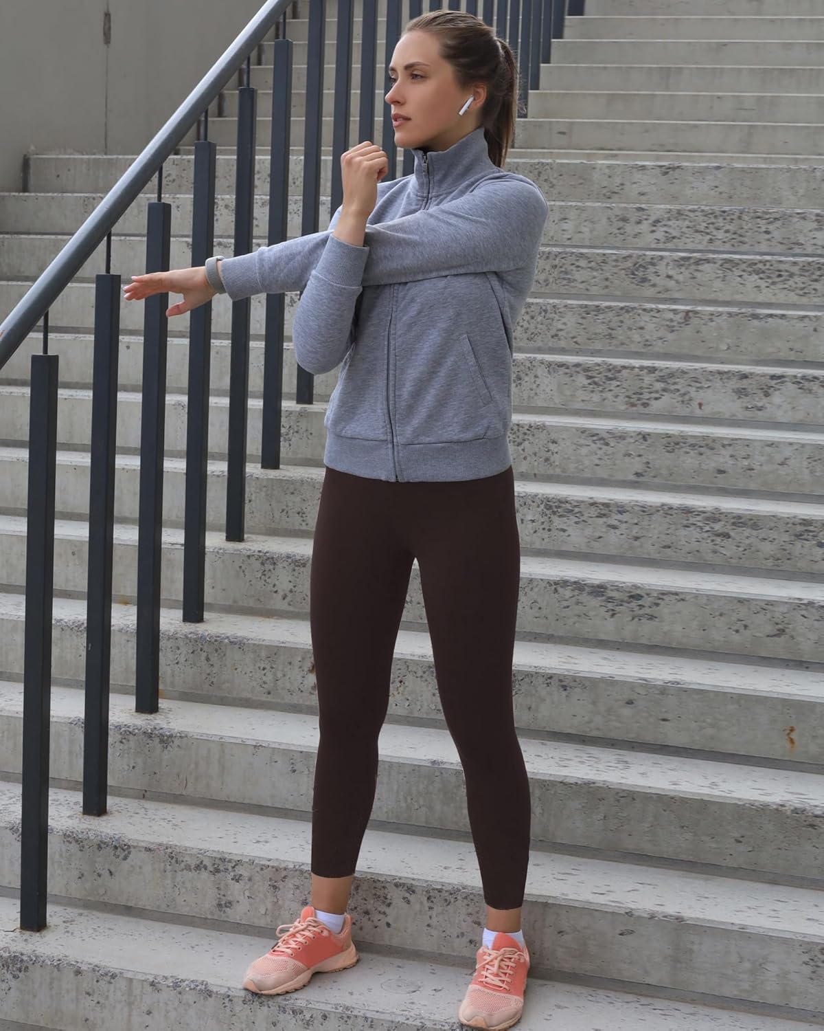 High Waisted Leggings for Women - No See Through Tummy Control Cycling Workout Yoga Pants with Pockets Reg & Plus