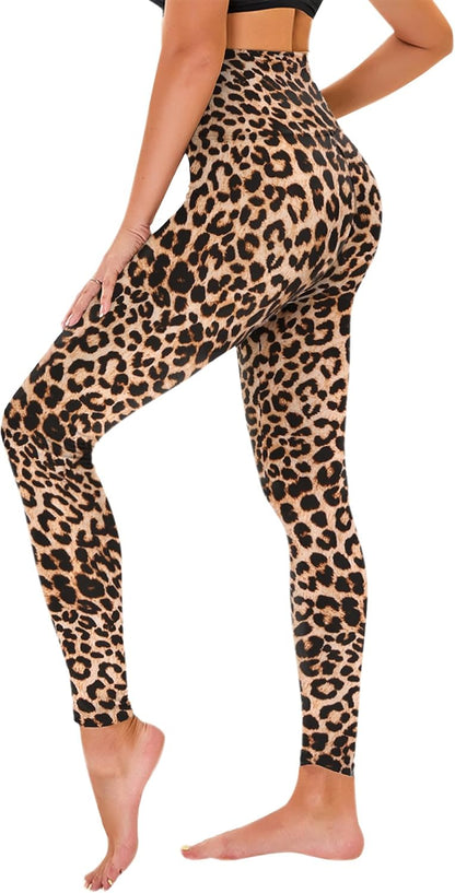 High Waisted Leggings for Women - No See Through Tummy Control Cycling Workout Yoga Pants with Pockets Reg & Plus