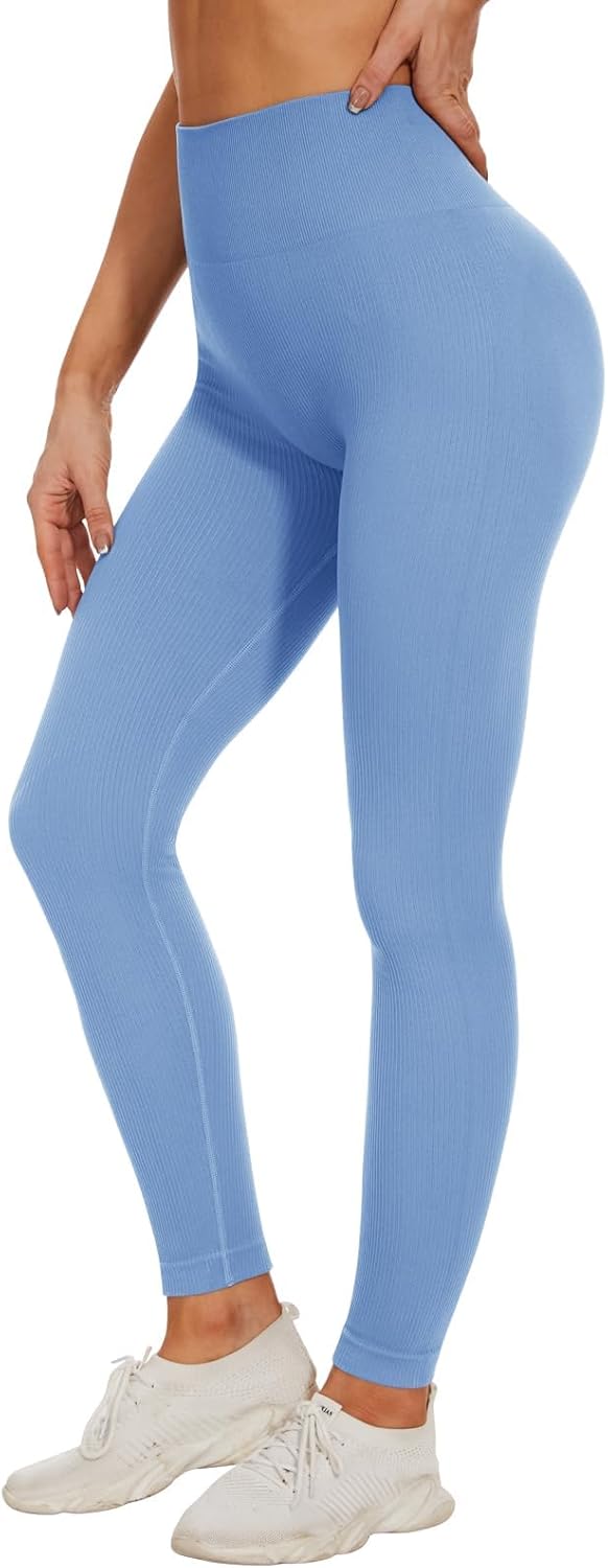 High Waisted Leggings for Women - No See Through Tummy Control Cycling Workout Yoga Pants with Pockets Reg & Plus
