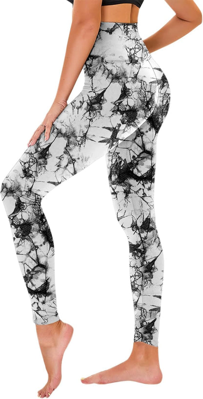 High Waisted Leggings for Women - No See Through Tummy Control Cycling Workout Yoga Pants with Pockets Reg & Plus