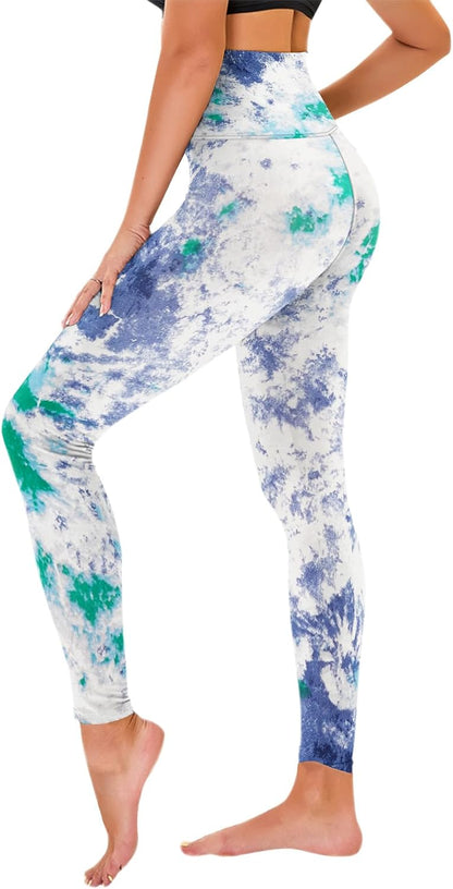 High Waisted Leggings for Women - No See Through Tummy Control Cycling Workout Yoga Pants with Pockets Reg & Plus